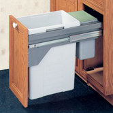 Drawer Slide-Out Double Waste Bin - 48.5 Liter