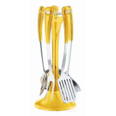 Latina Five Piece Kitchen Utensil Set in Yellow