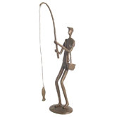 Fisherman in Cast Bronze
