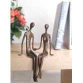 Sitting Couple in Cast Bronze