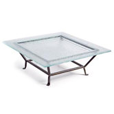 Textured Glass Plate on Iron Stand