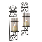Filigree Wall Sconce Candle Holder (Set of 2)
