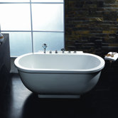 71" x 37.4" x 27.5" Free Standing Whirlpool Bath Tub