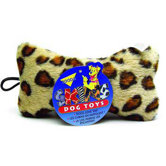 Leopard Print Skins Bone Dog Toy