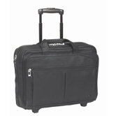 Full Grain Leather Rolling Laptop Case