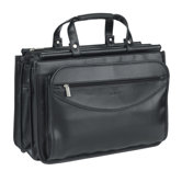 Leather Look Triple Compartment Portfolio