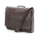 Vintage Leather Laptop Messenger in Espresso