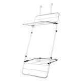 Door or Wall Mounted Indoor Drying Rack in Silver