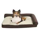 Rhino Skin Right Angle Bolster Lounger in Brown