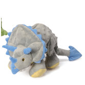Dinos Grey Frills Triceratops Dog Toy with Chew Guard