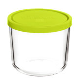 4" Round Container with Green Lid