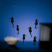 Sea Horse Mobile in Black