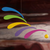 Flowing Rhythm Rainbow Mobile