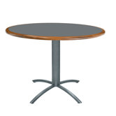 Ellipse 36" Custom Round Wood Edge Laminate Top Table