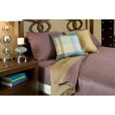 Duvet Cover Collection in Mocha and Plum
