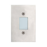 In Wall Four Light Open Recessed in Satin Nickel