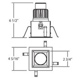 1 Light Square Arch Recessed Light
