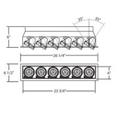 6 Light Multiple Recessed Light