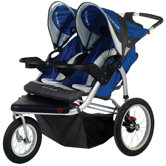 Turismo Swivel Wheel Double Jogging Stroller