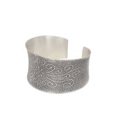 The Achara Artisan Sterling Silver Thai Blossom Cuff Bracelet