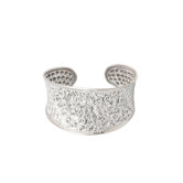 The Achara Artisan Sterling silver Frangipani Forest Flower Bracelet