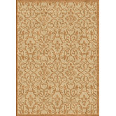 Veranda Swirly Leaves Sand/Fawn Rug