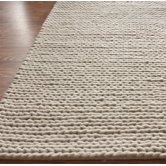 Textures Cable Chunky White Rug
