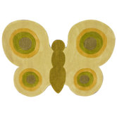 KinderLOOM Butterfly Green Kids Rug