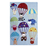 KinderLOOM Air Safari Blue Kids Rug