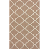 Marbella Moroccan Trellis Sand Kilim Rug
