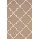 Marbella Moroccan Trellis I Sand Kilim Rug