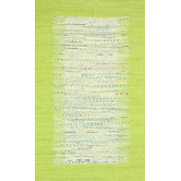 Munegu Lime Talia Rag Rug