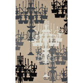 Pop Sandy Beige Chandelier Novelty Rug