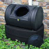Compost Wizard Hybrid 7 Cu. Ft. Tumbler Composter and 47 Gallon Rain Barrel