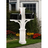 Newport Plus Double Mailbox Post