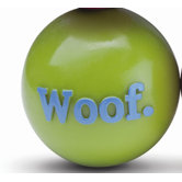 Orbee-Tuff Woof Ball Dog Toy in Green