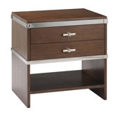 Modern Glamour Claudia 2 Drawer Nightstand