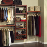 Premier 12" Deep Closet Organizer Set in Mahogany