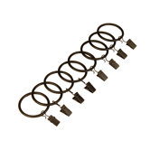 Heavy Duty 1.25" Clip Rings in Black (Set of 7)