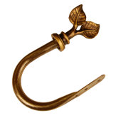 Leaf Holdback in Antique Gold (Set of 2)