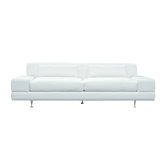 Domicile Leather Flat Loveseat