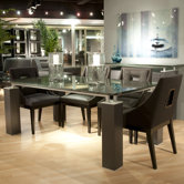 Tiffany Dining Table with Crackle Glass