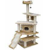 70" Faux Fur Cat Tree