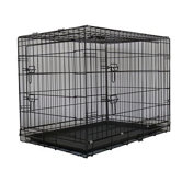 Two Door Folding Metal Dog Crate