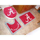 Alabama Crimson Tide 3 Piece Bath Rugs
