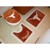 Texas Longhorns 3 Piece Bath Rugs