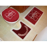Mississippi State Bulldogs 3 Piece Bath Rugs