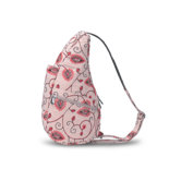 Contemporary Pintuck Floral Tapestry Healthy Back Tote Bag