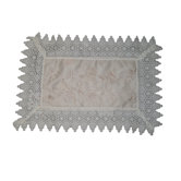 Flower Bow Embroidered Lace Design 12" X 18" Place Mat