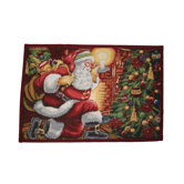 Seasonal Santa Claus Design Novelty Rug